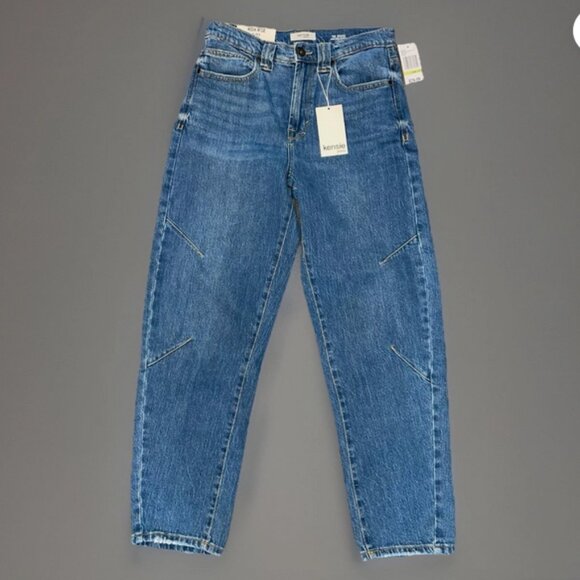 Kensie High Rise Barrel Jeans Size 4 /28 The Jessica NWT - Picture 1 of 12